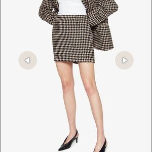 Anine Bing Marie skirt-houndstooth